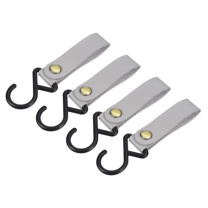 キャンプフックハンガー Sシェルフフック PUレザー プラスチック アウトドア用品 鍋 フライパン 調理器..