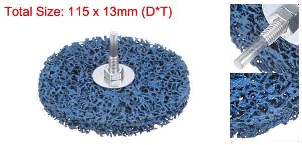 ストリップホイール ストリッピングホイール アングルグラインダークリーン ペイント削除 塗装錆用 115 mm 6 mmシャフト付き ブルー 2