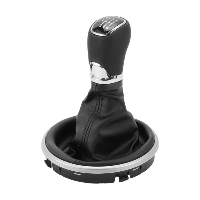 TUCKBOLD スコダに対応・ファビア2 II用6速マニュアルギアシフトノブカバー付き | ギアボックススティ..