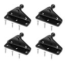 X AUTOHAUX カーボールスタッド取り付けブラケット ガスストラットショック用 10 mm 4セット ブラック