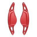 X AUTOHAUX 車のステアリングホイールシフトパドルカバー シフターエクステンション BMW用 3シリーズ X3 X4 X5 M5 Z4用 レッド ペア