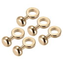 財布ストラップリング Oリング 金属 リベット スタッド 交換用 バックル バッグ クラフト DIY アクセサリー用 長さ20mm ゴールドトーン 5個