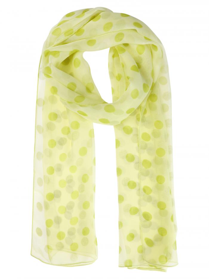 Elerevyo レディース 1950年代風 レトロ 水玉模様 シフォン スカーフ 軽量 ソフト シアー ロング ヘッ..