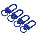 スイベルクラスプ スナップフック 33x13 mm カラフル ロブスタークロウクラスプ キー整理用 DIYクラフト用 サファイアブルー 4個