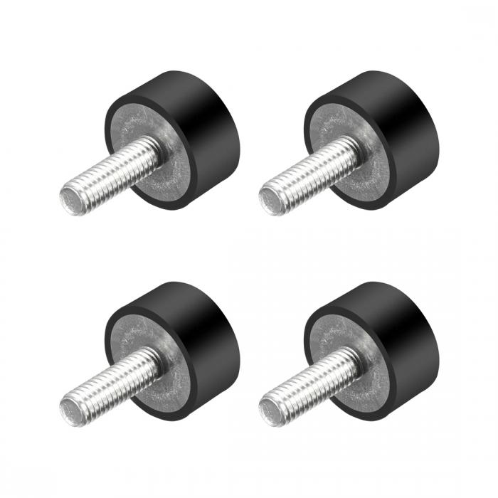 ソウテン ラバーマウント 防振ゴム 振動と衝撃吸収 M6 スレッドスタッド付き 20 x10mm 4個入り