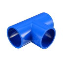パイプ 継手 32mm スリップ ティー PVC 継手 T型 カップリング コネクター ブルー 5個入り