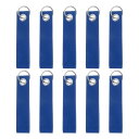 10個セット キーホルダー メンズ ストラップ型 鍵 キーリング キータグ キークリップ キーストラップ 名札 ID荷物キーリングタグ 落下防止 紛失防止 シン...