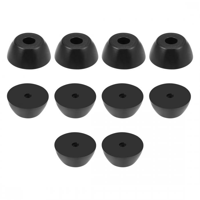 ラバー家具パッド 脚滑り止めバンパー 30 mm（D）x 13 mm（H） 10個