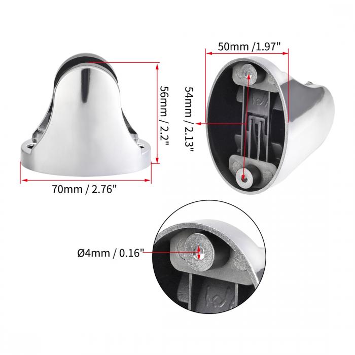 ABS�����إåɥۥ���� Ĵ����ǽ�����եå� �ϥ�ɥإ�ɥ����֥饱�å� 70x50x56mm ����С��ȡ��� 2��