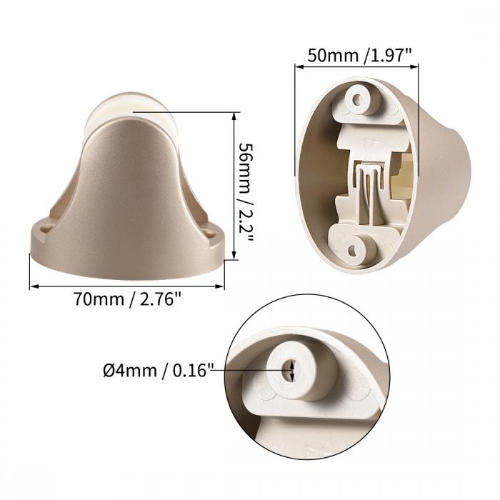 ABS�����إåɥۥ���� Ĵ����ǽ�����եå� �ϥ�ɥإ�ɥ����֥饱�å� 70x50x56mm ������ɥȡ��� 1��