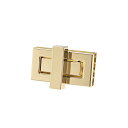 長方形の財布?ツイストロッククラッチクロージャー?DIY製袋用?1セット? ライトゴールド 44mm x 22mm
