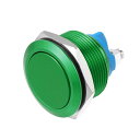 モーメンタリ押しボタンスイッチ 金属 ラウンド スタートボタン SPST 1NO AC 250V ミドリ 22 mm