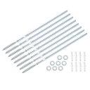 8個 浮かぶ棚ブ ラケットメタル隠し棚サポートブ ラケット8 x 300mm(0.3 x 11.8