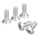 オーバルヘッドプラス機械ネジ M4x10 mm 304ステンレス鋼 わずかに上げ皿ネジ 50個(4)
