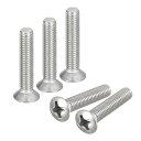 オーバルヘッド機械ネジ M6x30 mm 304ステンレス鋼 わずかに上げ皿ネジ 50個