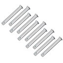 クレビスピン 単穴クレビスピン、10mm x 90mm フラットヘッドあえんめっき鋼 10 個入れ