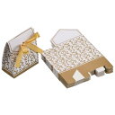 PATIKIL キャンディボックス 100個 ウェディングギフトボックス ペーパーボックス リボン付き 8.5 cm x 6.7 cm ギフト包装 ウェディング パーティー用 金トーン