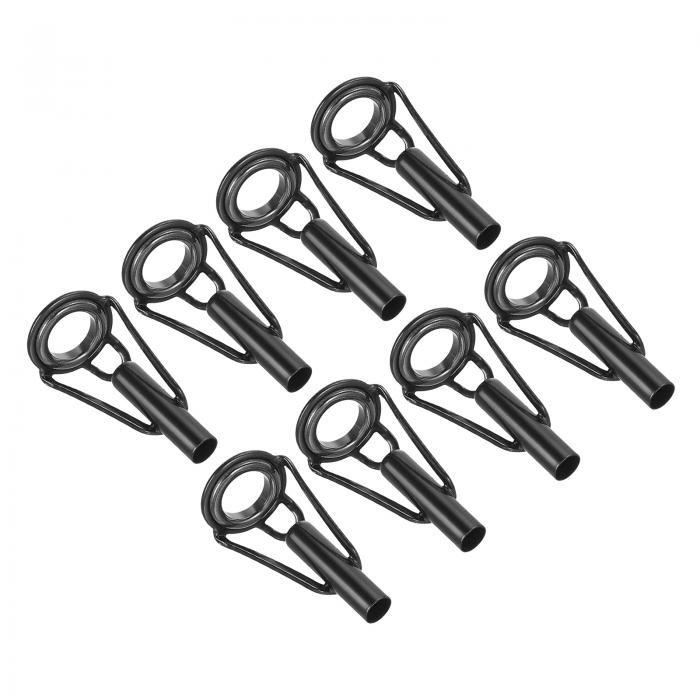 PATIKIL 3.8 mm 釣竿ティップ修理キット 8個 ステンレス鋼 ポールリングガイドの交換 海水淡水釣り用 ..