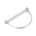シャフトロックピン 8mm x 90mm カプラーピン アーチラウンド 農場トレーラーワゴンローンガーデン用(4)