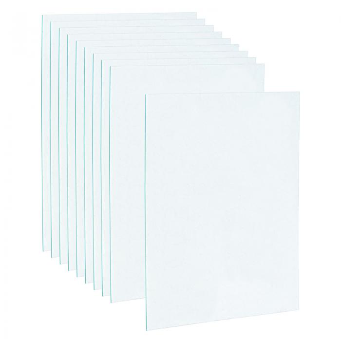 溶接ヘルメット外側カバーレンズ 暗化溶接フィルター用 保護レンズ用 置換 133x114x0.8mm クリア 10個