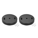 レトロライトキャノピーキット?120mm?ペンダント照明天井板?ブラック 2個(3)