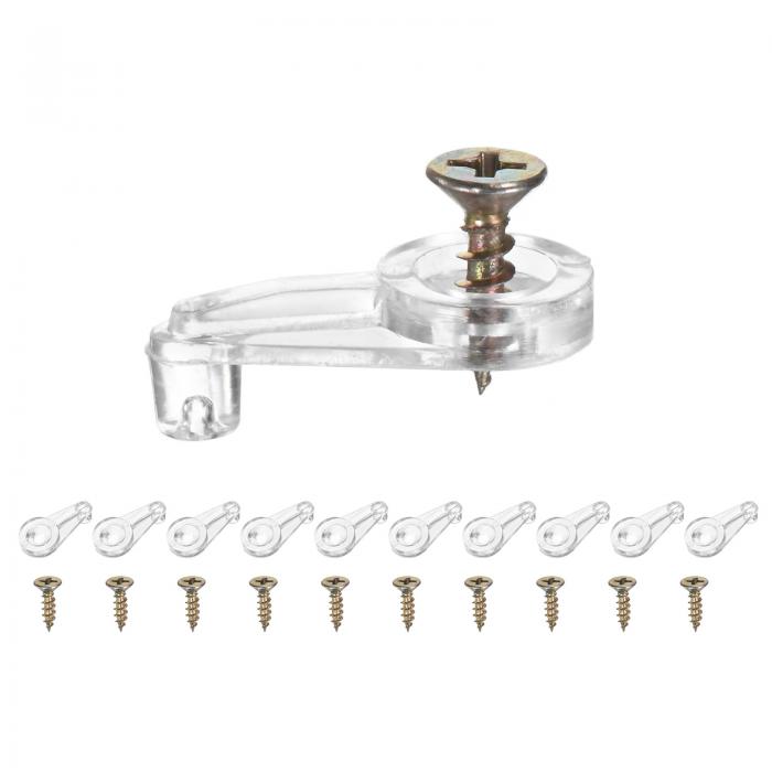 M METERXITY 100個パック ガラスリテーナークリップ オフセット4mmガラスパネルリテーナークリップブ ..