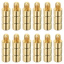 PATIKIL 50粒 アーチェリー矢印インサート 直径6.2mm 12個入り 真鍮矢印カウンタウェイトボルト フィールドポイント軸用
