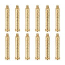 PATIKIL 100粒 アーチェリー矢印インサート 直径6.2mm 12個入り 真鍮矢印カウンタウェイトボルト フィールドポイント軸用