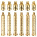 PATIKIL 25/100粒 アーチェリー矢印インサート 直径6.2mm 6セット入り 真鍮矢印カウンタウェイトボルト フィールドポイント軸用
