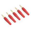 PATIKIL スピーカーバナナプラグコネクタ ジャックコネクタ はんだタイプ 2 mm 金メッキ銅 レッド スピーカーワイヤー ウォールプレートビデオ受信機 ...
