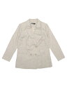 Allegra K レディース用 シングルボタンブレザー ラペル長袖ジャケット ワークオフィスブレザー レトロ ヴィンテージ グレー S(4)