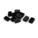 チューブインサート リブ付き 脚キャップ ブランクエンドキャップ 長方形 プラスチック 20mmx30mm 10個