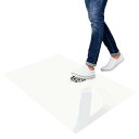 10個入り クリーンルーム用粘着床パッド 24"×36"のポリエチレン製タッキーパッド (30枚/パッド)汚れやほこりをキャプチャーし クリーンルーム 倉庫 研究所用 ホワイト