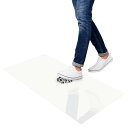 10個入り クリーンルーム用スティッキーフロアパッド 18"×36"のポリエチレン製タッキーパッド (30枚/パッド)ダートとほこりをキャプチャー クリーンルーム 倉庫 研究所用 ホワイト