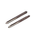 メトリックハンドタップスレッドピッチ 4ストレートフルート H2合金工具鋼 1ペア M5x0.8