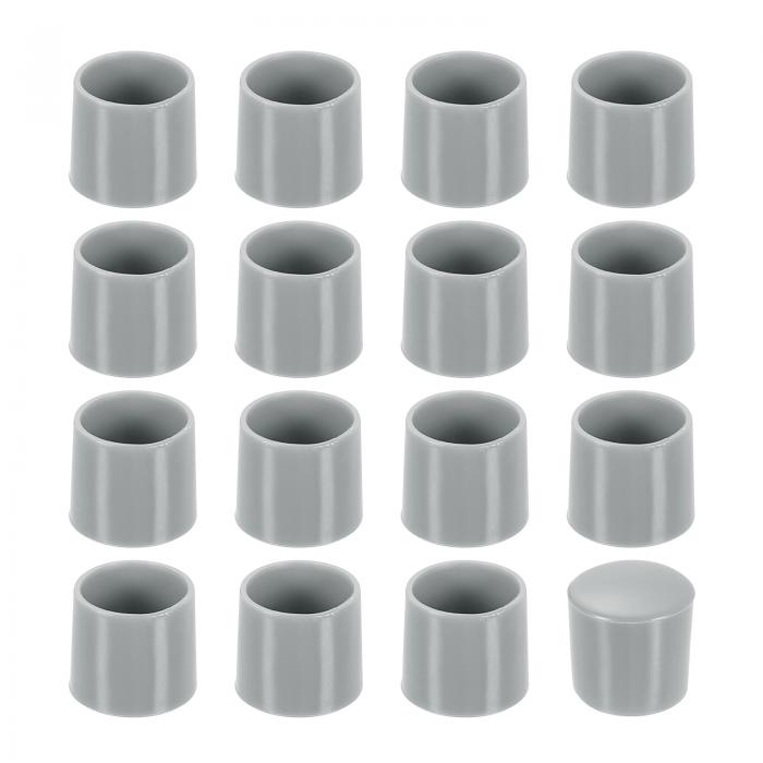 56個の椅子脚キャップ 12mm(4/9インチ)非マーキングPVC椅子脚先ノンスリップ椅子脚床保護輪形テーブルカバーエンドキャップ家具用 グレー