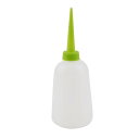 スクイーズボトル　クリアホワイト　グリーンのチップ　プラスチック素材　300ml