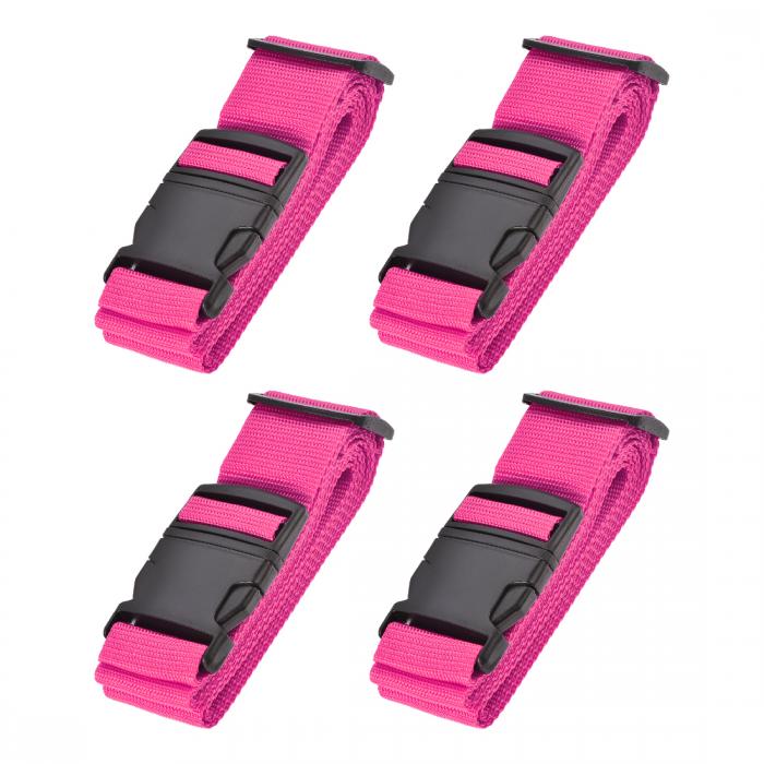 手荷物ストラップ スーツケースベルト バックルラベル付き 2x78" 2Mx5cm 調節可能 PP 旅行かばん パッ..