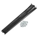 X AUTOHAUX 36本入り 14G Jベンド自転車用スチールスポーク 305mm 12.01インチ サイクルスポーク ブラスニップル付き マウンテンバイク...