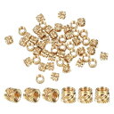 PATIKIL インサートナット M5x5.8 mm 埋め込みナット ネジ変換アダプター 家具 木工 DIY ジョイント 接合 補修用 真鍮製 20個(3)