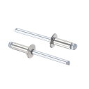 ブラインドリベット 304ステンレススチール プルリベットコアデコレーションリベット 直径5mm グリップ長13 mm シルバートーン 25個入り(4)