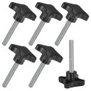 M METERXITY スタークランプノブ 6個パック M10x70mm 雄ねじ手締めネジ 機械/電子機器/家具/傘ベース用 機械ハンドル交換用 [100mm ...