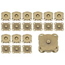 10セットの磁石スナップ0.71"金属ファスナー ハンドバッグ 衣類 トートバッグ 財布 布製の手芸 DIYクラフト用の交換用磁石クロージャー ブロンズ色