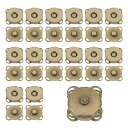 15セットの磁石スナップ0.55"金属ファスナー ハンドバッグ 衣類 トートバッグ 財布 布製の手芸 DIYクラフト用の交換用磁石クロージャー ブロンズ色
