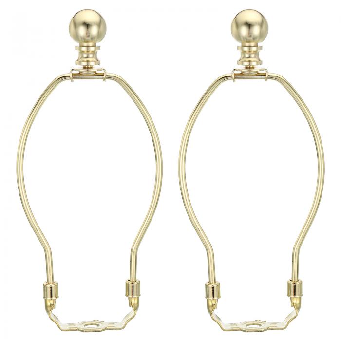 PATIKIL 175 mm ランプハープキット フィニアル付き 2セット 着脱式ランプシェードブラケットホルダー ..