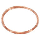 PATIKIL 10 M ソリッド裸銅線 25ゲージ 99.9%純銅線 0.5 mm 柔らかい ビーディングワイヤー 金属製植物茎ネクタイ ジュエリークラフト用