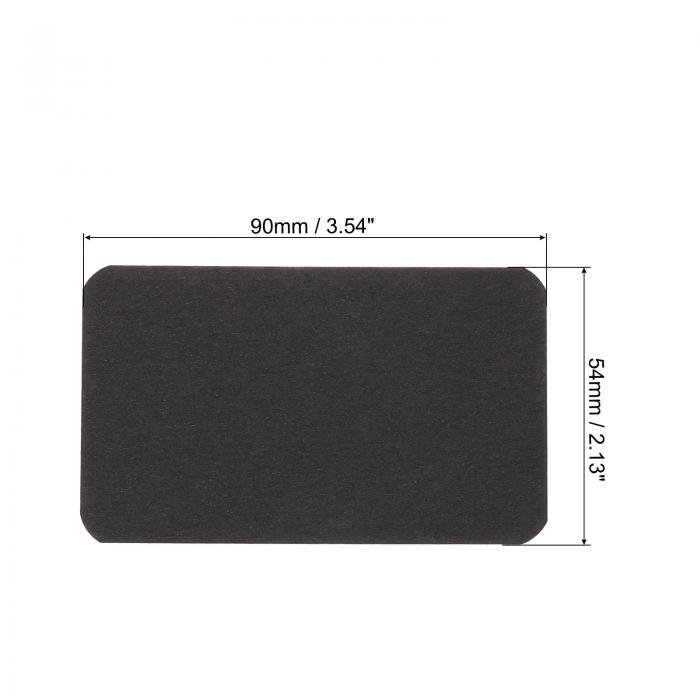 PATIKIL 90 x 54 mm ブランクペーパービジネスカード 100個 スモール 索引フラッシュカード メッセージノートカード DIYギフトスクラップブッキング用 ブラック 3