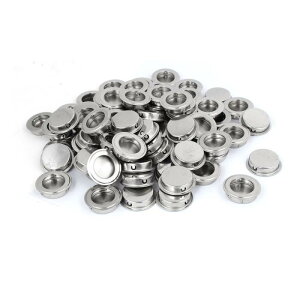 嵌め込むフラッシュハンドル メタル製シルバートーン 35mm穴径 100個入り