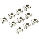 PATIKIL M6 ケージナット 炭素鋼 ニッケルメッキ サーバーラックキャビネット用 シルバートーン 30個入り(4)