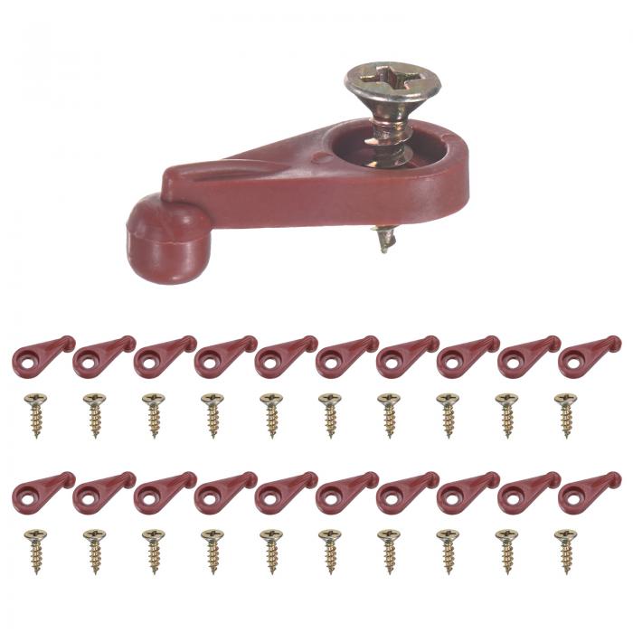 M METERXITY 200パック ガラスリテーナークリップ オフセット4mmプラスチックガラスパネルリテーナーク..